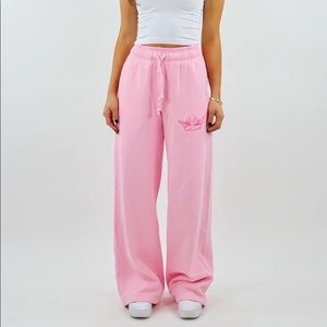 Boys Lie Pink Wide Leg Sweatpants